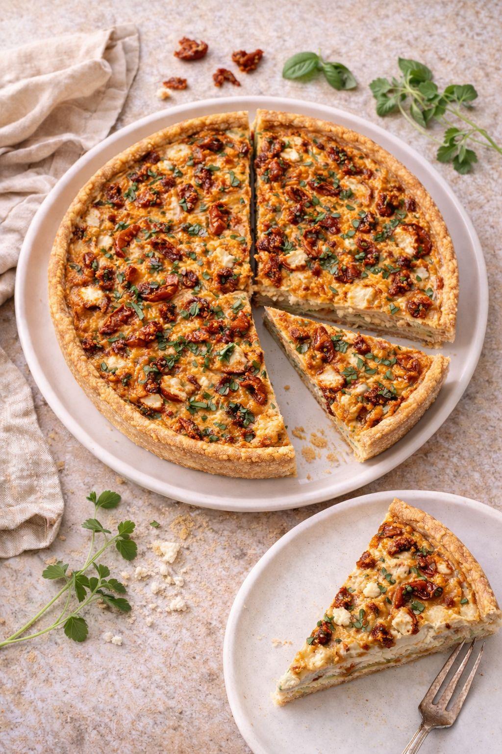 Chicken & Sundried Tomato Quiche (8)