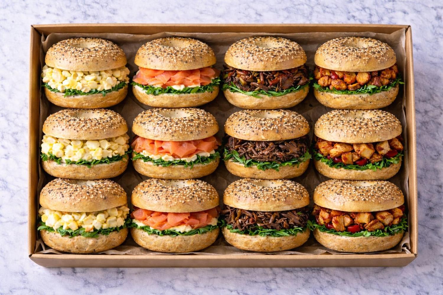 Deluxe Bagel Platter (12)