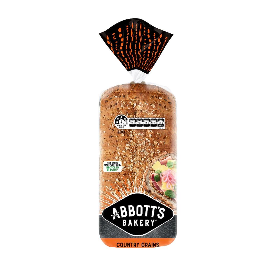 S1319Abbott's Country Grains Bread, 800g