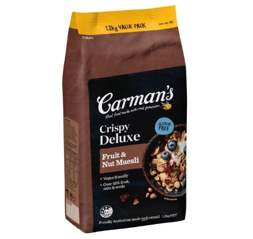 S1323Carman's Crispy Fruit & Nut Muesli GF, 1.2kg