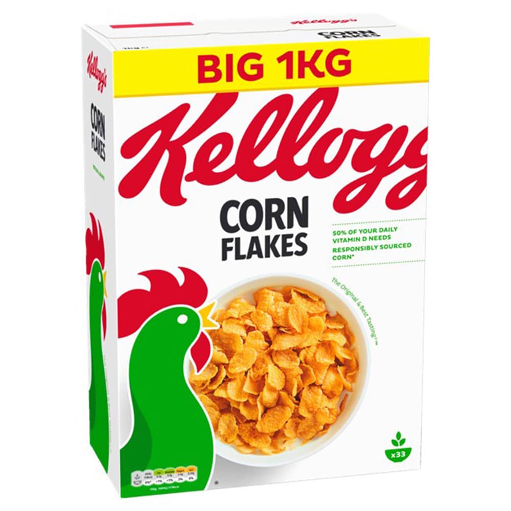 S1325Kellogg's Corn Flakes Kater Pack, 1kg 6 Pack