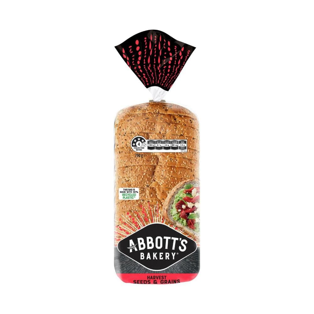 S2162Abbott's Harvest Seeds & Grains Bread, 750g