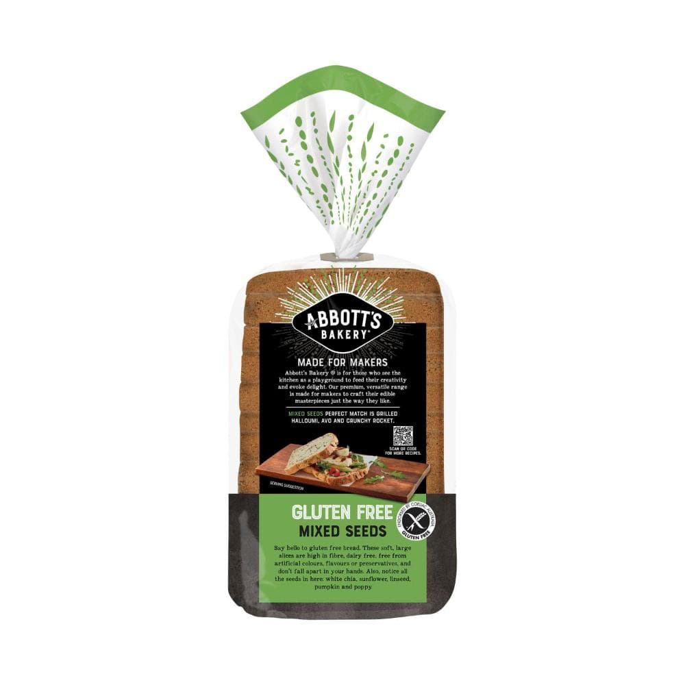 S2163Abbott's Gluten Free Mixed Seeds Bread, 500g
