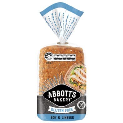 S2164Abbott's Gluten Free Soy, Linseed Bread, 500g