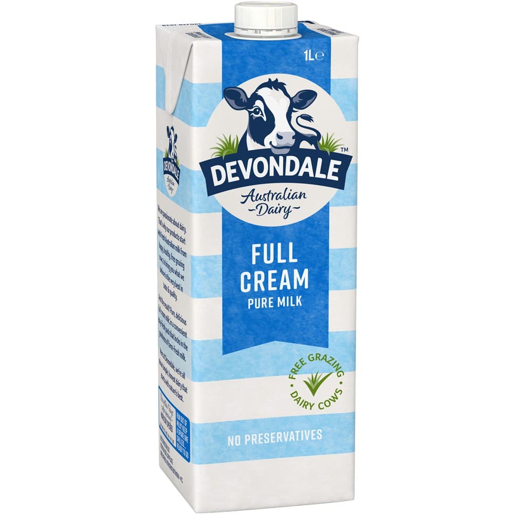 S1474Devondale Full Cream Milk, 1l 10 Pack