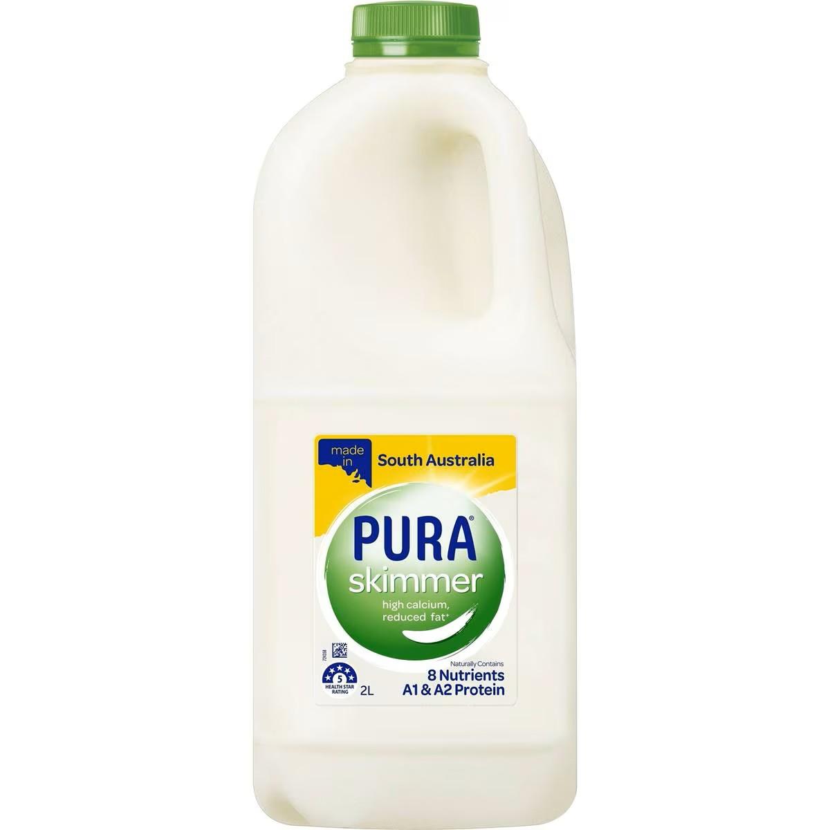 2241Pura Skim Milk, 2l 1 Pack