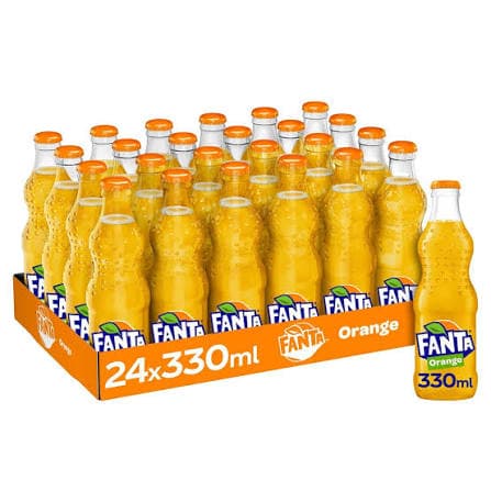S2391Fanta Orange Glass Bottle 330ml 24pk