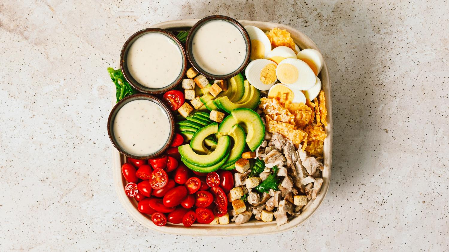Avocado Chicken Caesar Platter