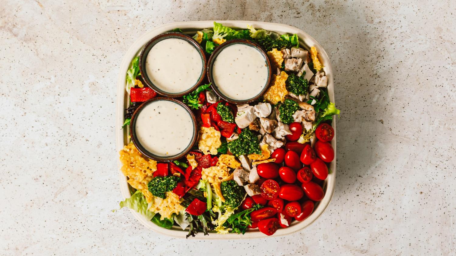 Parmesan Chicken Salad Platter