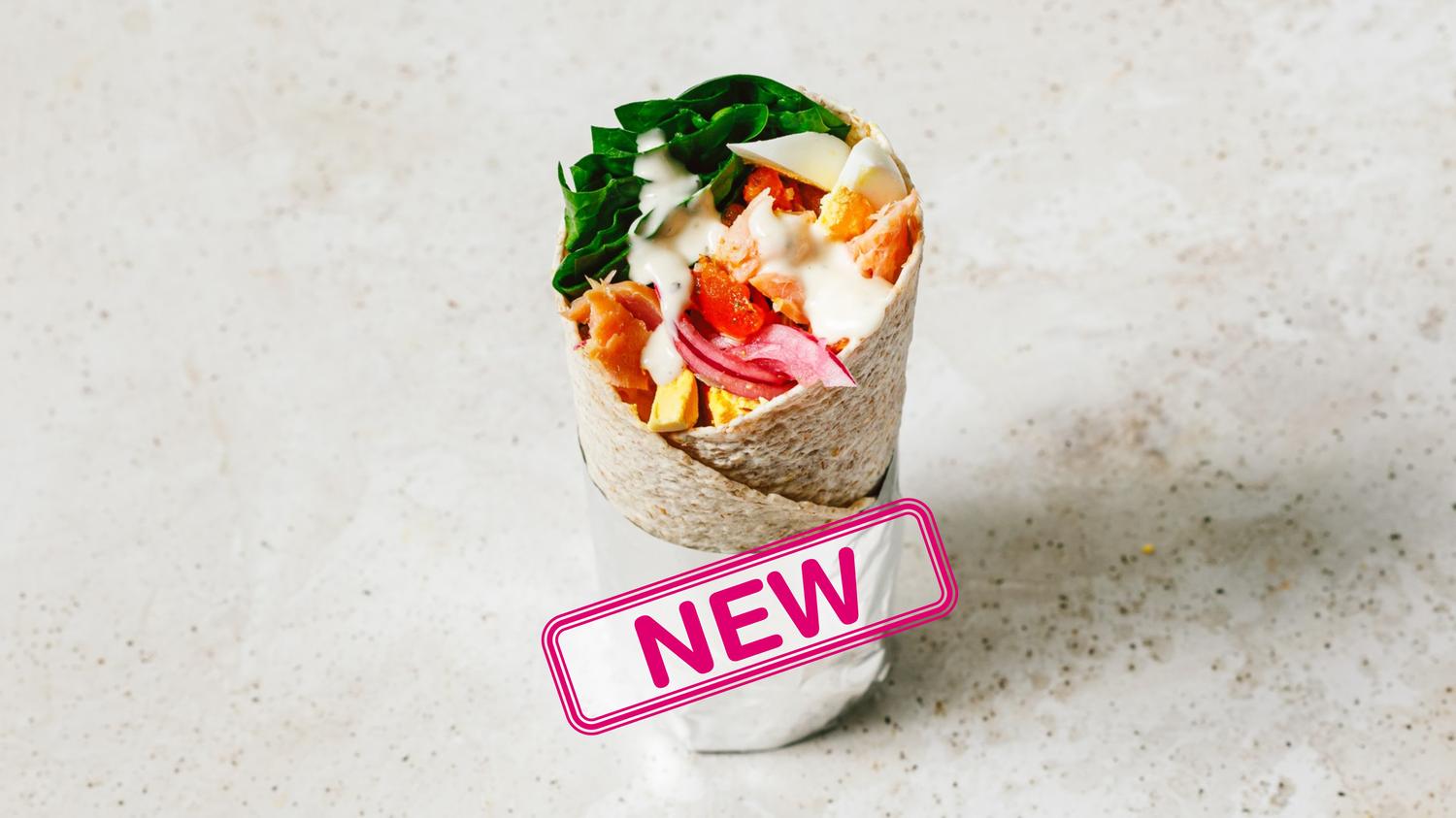 Salmon & Egg Royale wrap 