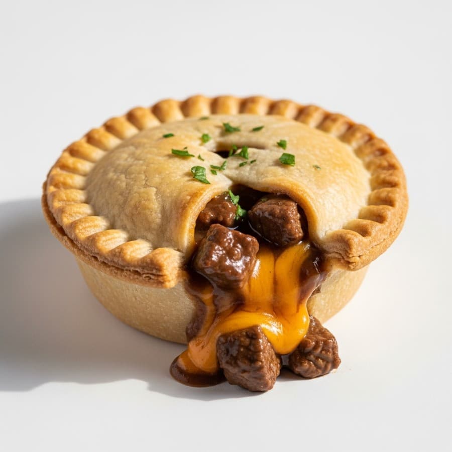 Braised Steak & Cheddar Savoury