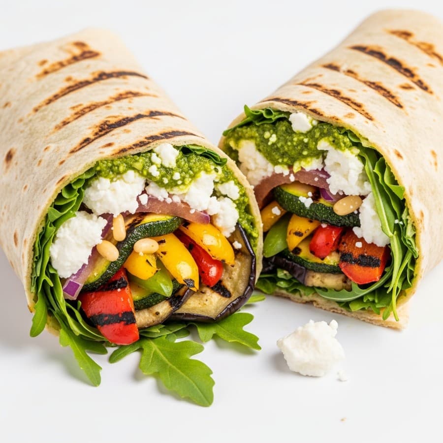Goats Cheese & Rocket Pesto Wrap 