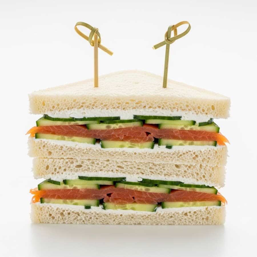 Smoked Salmon Club Sandwich