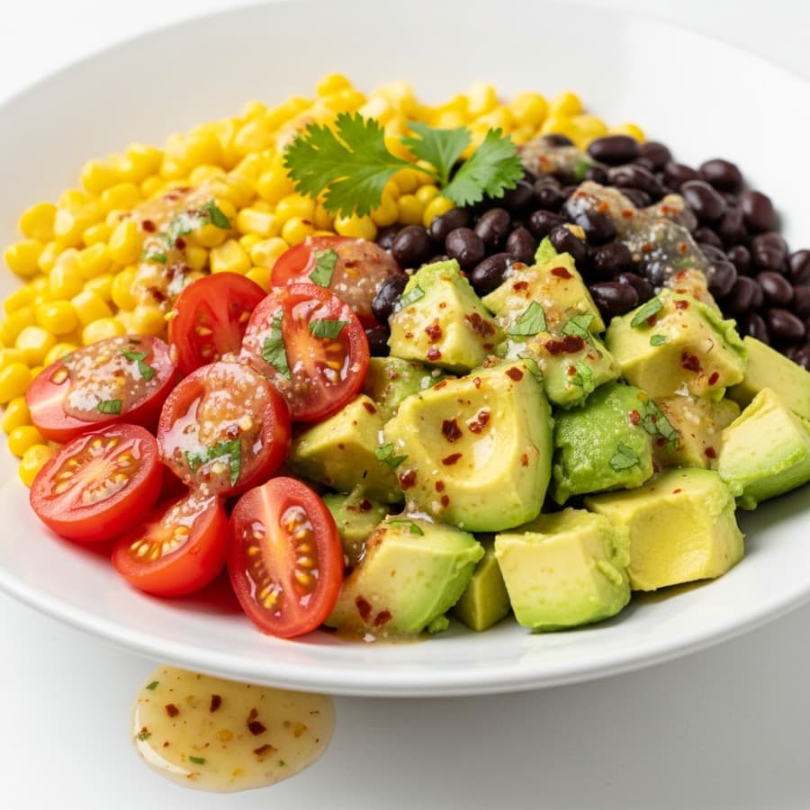 Spiced Corn Salad Platter