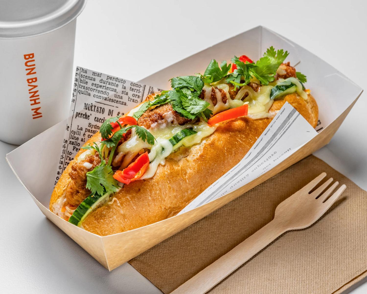 Vegetarian Chicken Bánh Mì