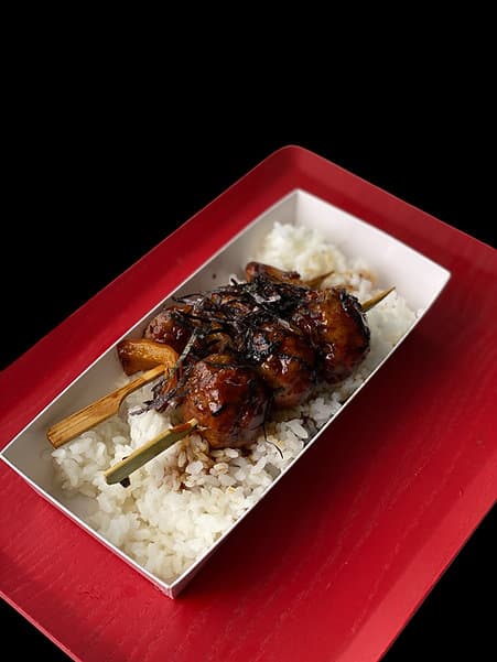 Yakitori & Meatball Bento Box