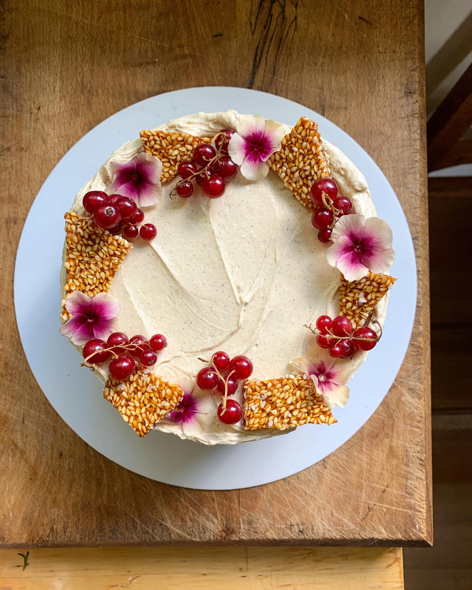 Chocolate Sesame Celebration Cake
