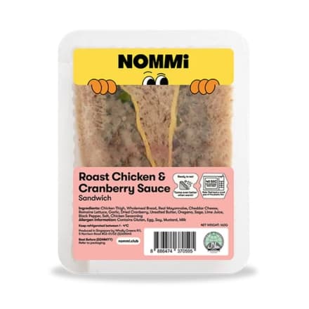 Nommi Roast Chicken & Cranberry Sandwich 160G