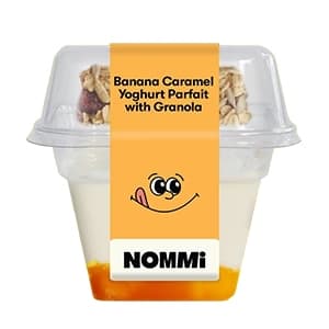 Nomzy BananaCaramel Yoghurt Parfait w Granola 200G
