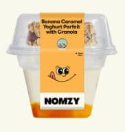 Nomzy Banana Caramel  Yoghurt Parfait with Granola