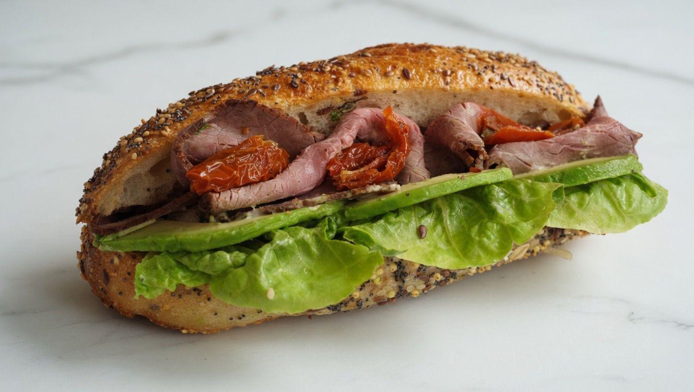 Wagyu beef baguette