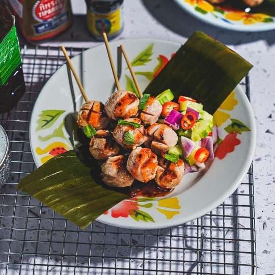 Grilled Meat Balls (3 Skewer)