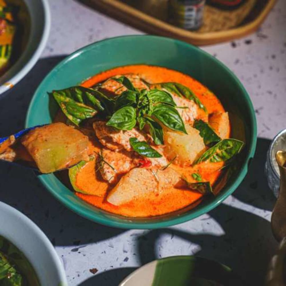 Winter Melon and Chicken in Red Curry