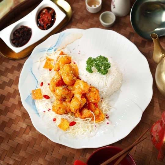 Honey Chicken with Rice