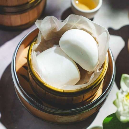 Steamed Plain Mantou (2 Pieces)