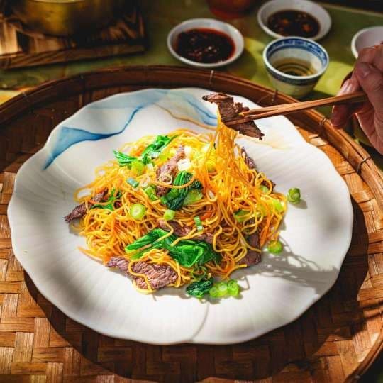 Vegan Fried Chow Mein Noodles (Not GF)