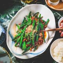 Stir Fried Green Beans Ground Pork Shanghai Style