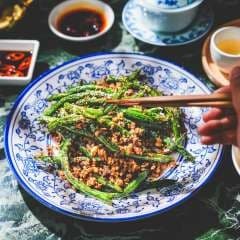 Stir Fried Green Beans Ground Pork Szechuan Style