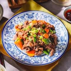 Stir Fried Beef with Honey Black Pepper Sauce