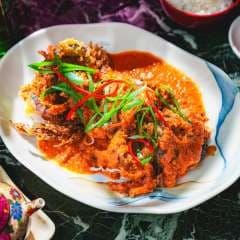Deep Fried Soft Shell Crab with Singapore Sauce