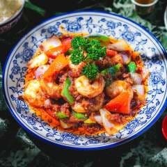 King Prawns with XO Sauce