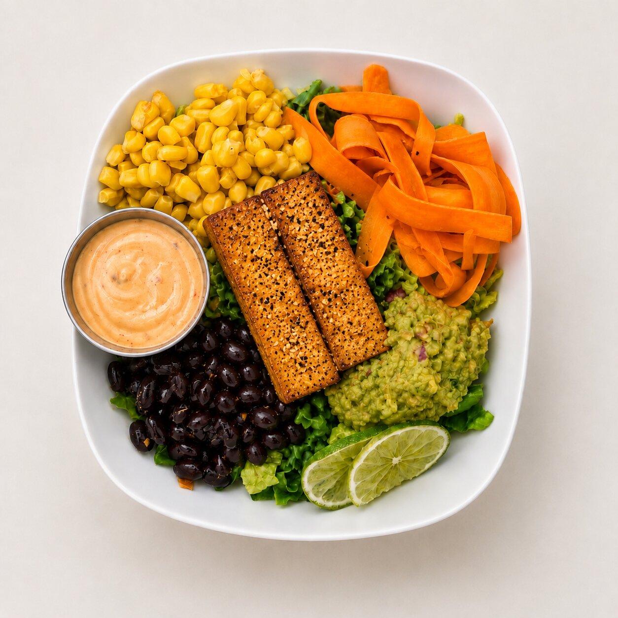 Chipotle Tofu Lime Salad