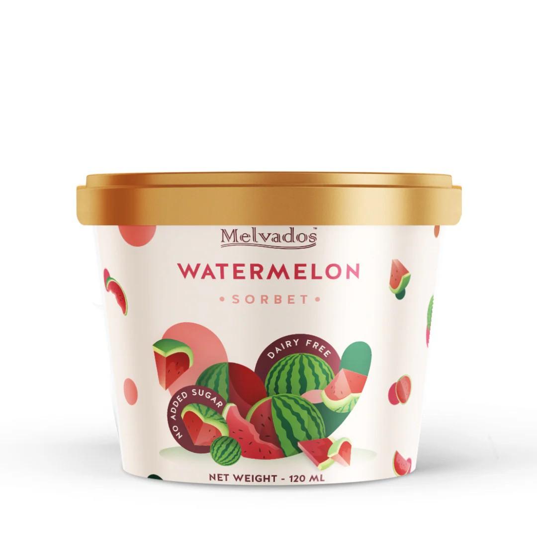Watermelon Sorbet (No Sugar Added, Vegan), 120ml