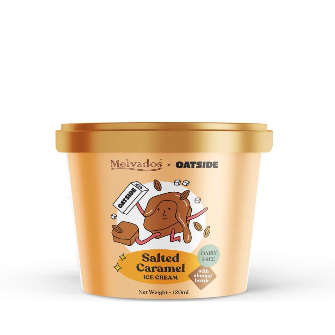 Salted Caramel Ice Cream Made w/ OATSIDE® (Vegan)