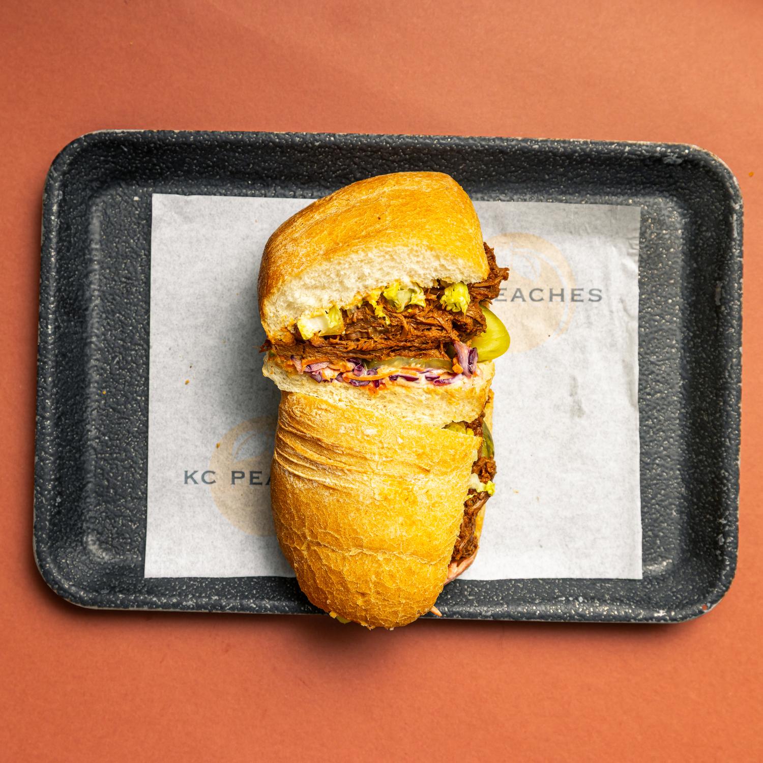 Barbeque Beef Brisket Sandwich