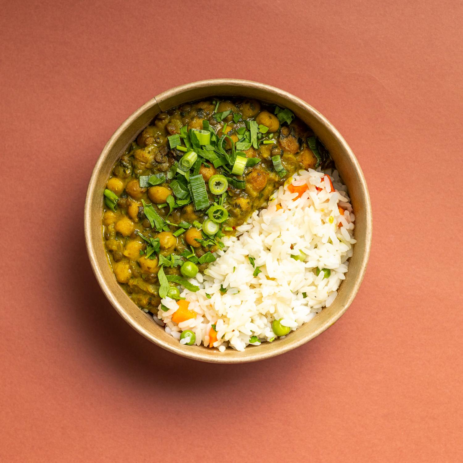 Indian Dahl with Steamed Rice