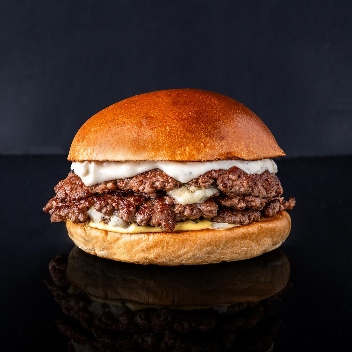 Smashed Blue 3 Patties