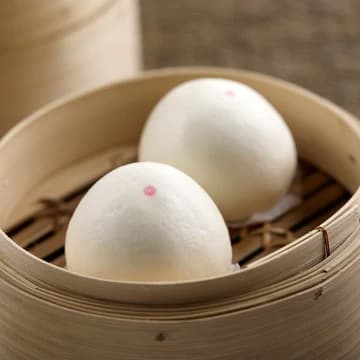 Red Bean Paste with Melon Seeds Bun (瓜子豆沙包)