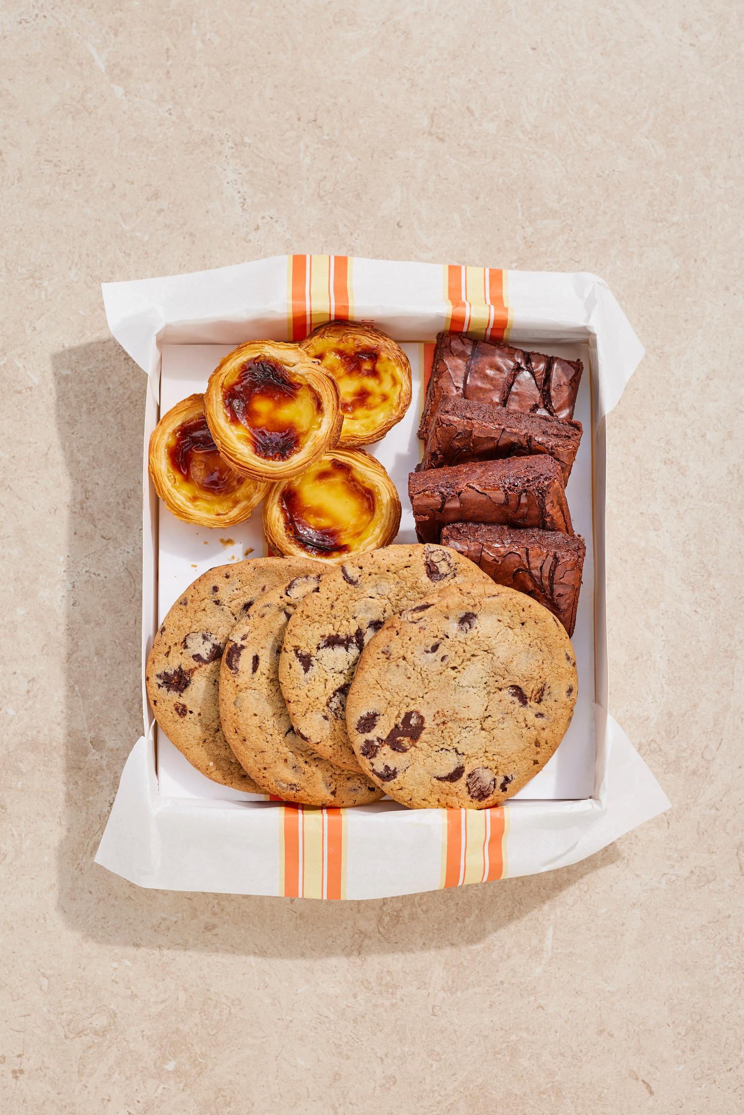 Mixed Sweet Treats - Brownie/Pastel de Nata/Cookie