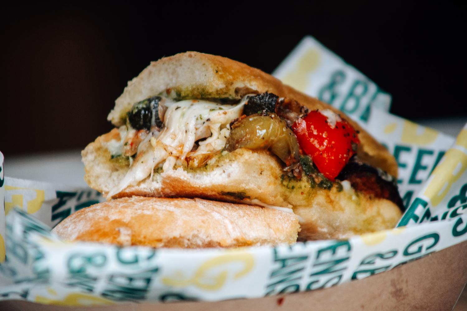 Roasted Veg & Mixed Cheese Ciabatta