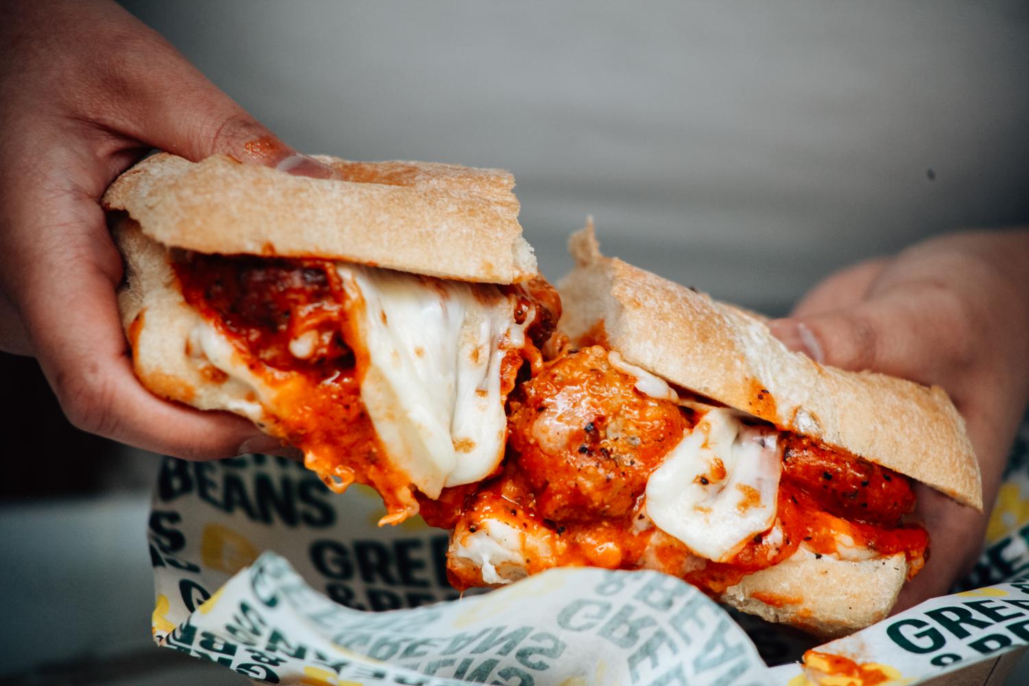 Onion Sage Meatball Sandwich