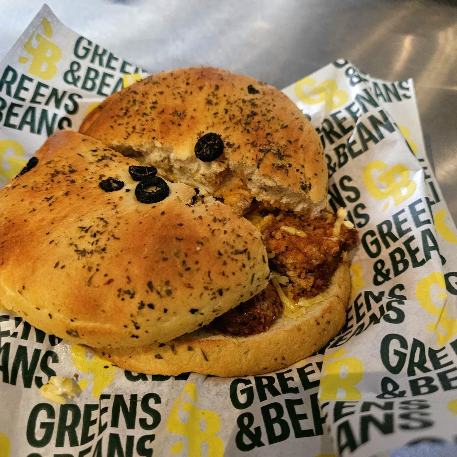 Onion & Sage Vegan "Meatballs" Focaccia