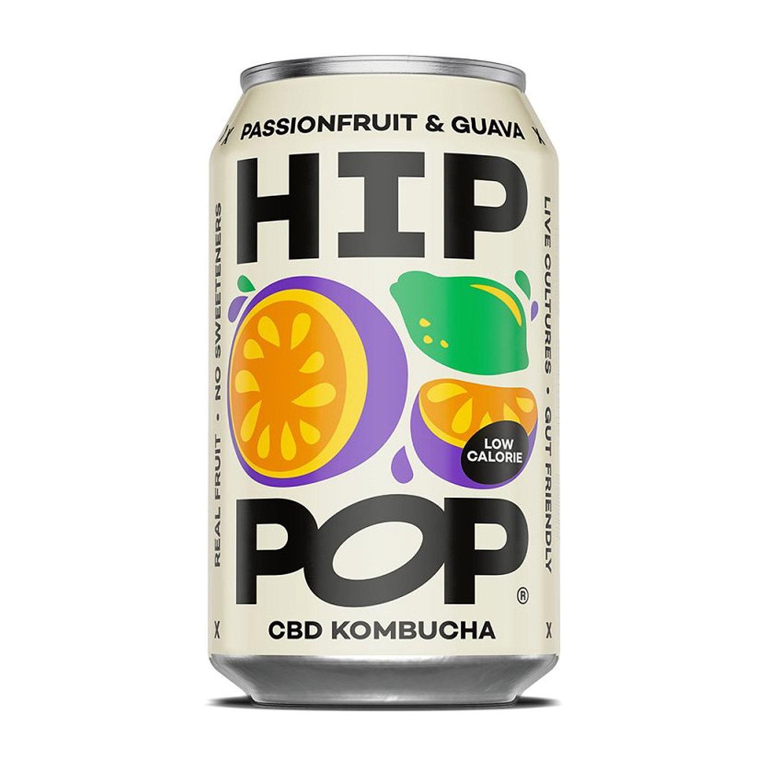 Hip Hop CBD Kombucha Passionfruit & Guava