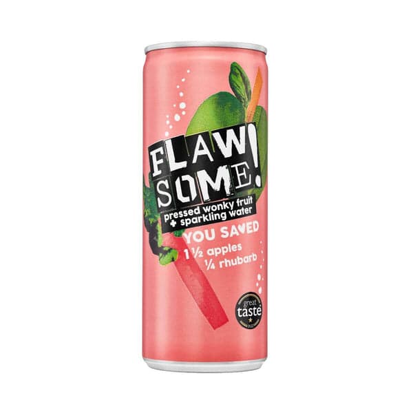 Apple Rhubarb Sparkling Water Flawsome