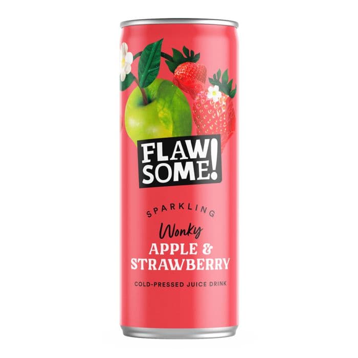 Apple Strawberry Sparkling Water Flawsome
