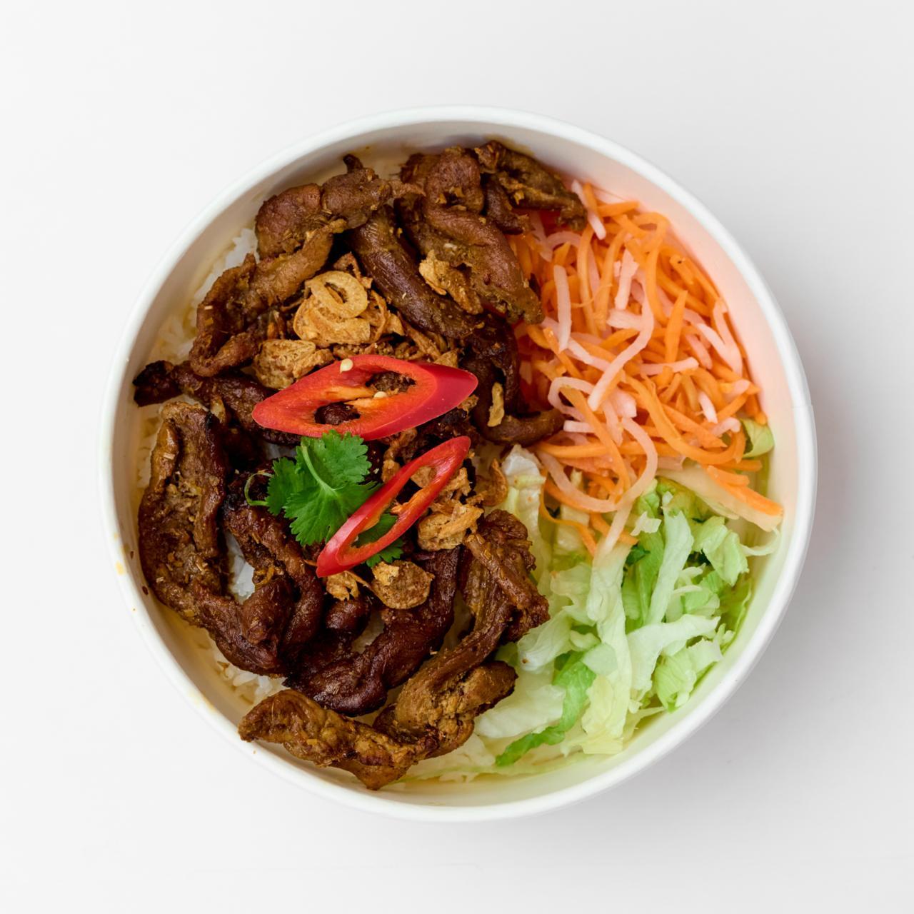Lemongrass Pork Rice bowl